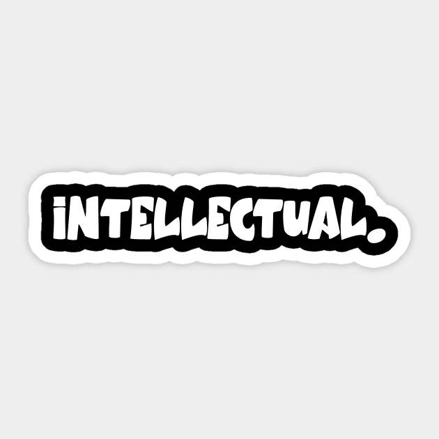 Intellectual Sticker by Intellectual Asshole